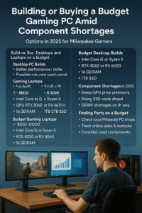 Building or Buying a Budget Gaming PC in 2025’s Component Shortage (Milwaukee Edition)