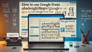 How to Use Google Fonts in Microsoft Word