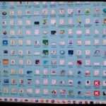 Windows screen filled with program Icons, including over one hundred viruses. He thought he was being careful!