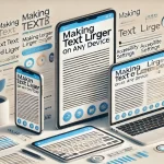How to make text larger on your phone, tablet and computer