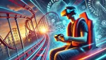 Ride a real roller coaster while playing a VR video game