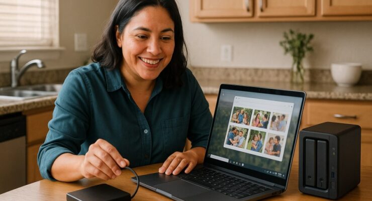 Person working on a computer while addressing beginner tech guide
