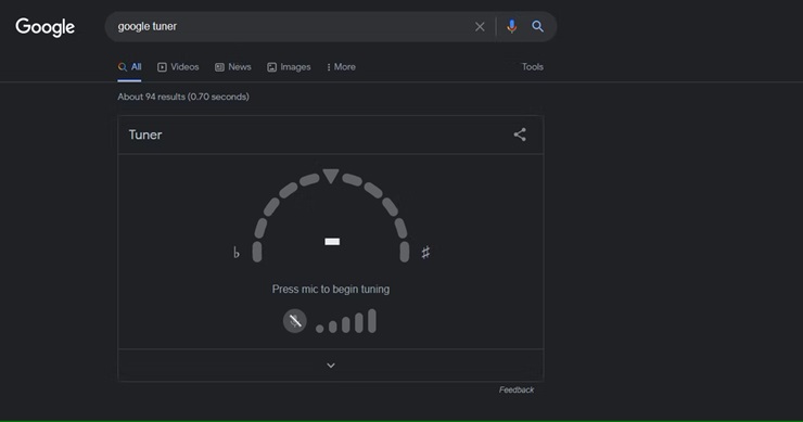 How to Tune Your Guitar Using Google Search