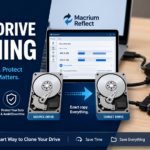 Laptop cloning a hard drive to SSD using USB adapter and Macrium Reflect software
