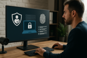 Person working on a computer while addressing unattended remote access security