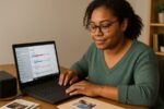 Person working on a computer while addressing full storage slows computer