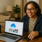 Person working on a computer while addressing OneDrive backup mistakes