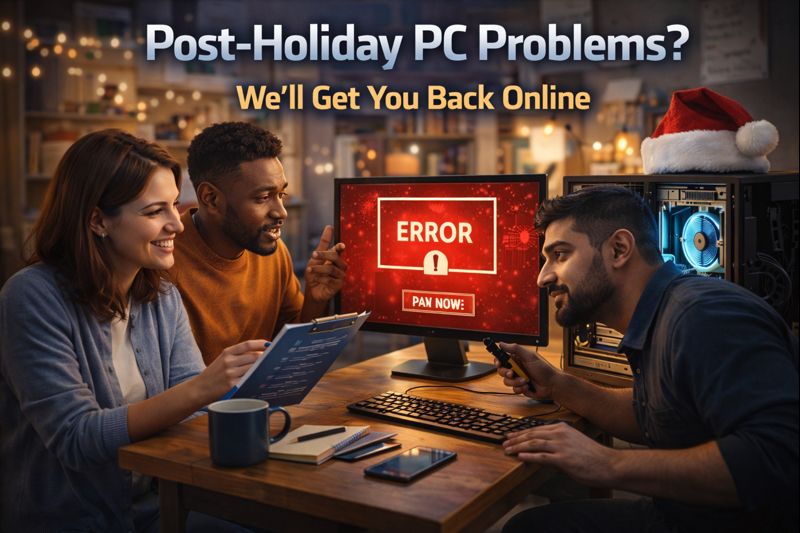 Post-Holiday PC Problems? We’ll Get You Back Online