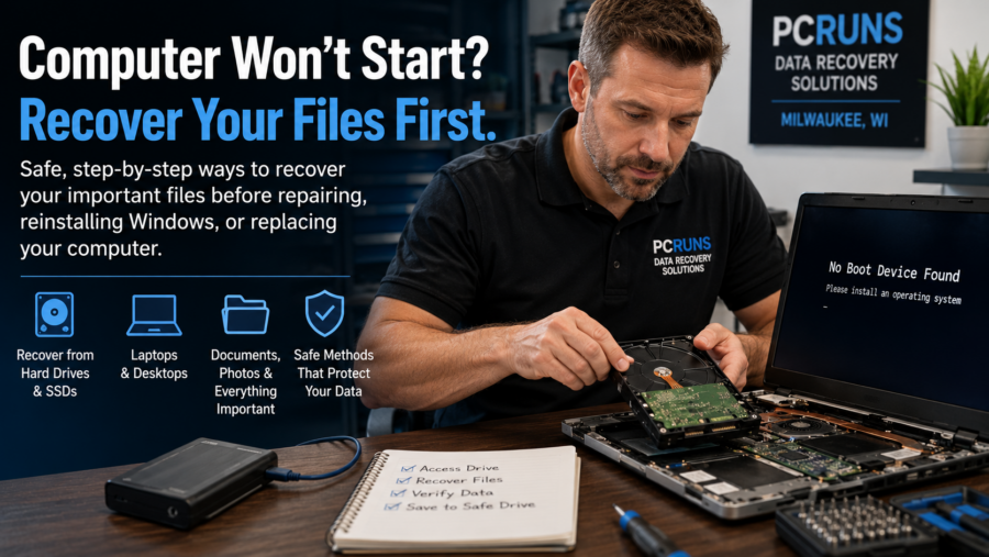 Recovering Files from a Computer That Won’t Start