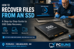 Local technician helping recover important files from a failed SSD in Milwaukee.