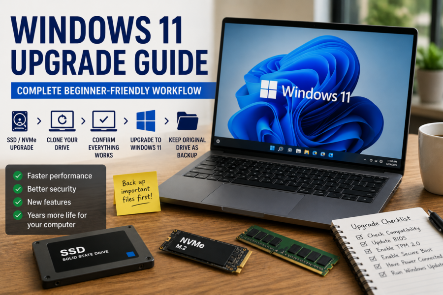 Windows 11 Upgrade Guide (Complete Beginner-Friendly Upgrade Workflow)
